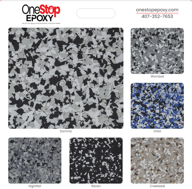 Signature Color Flake Display Board 20